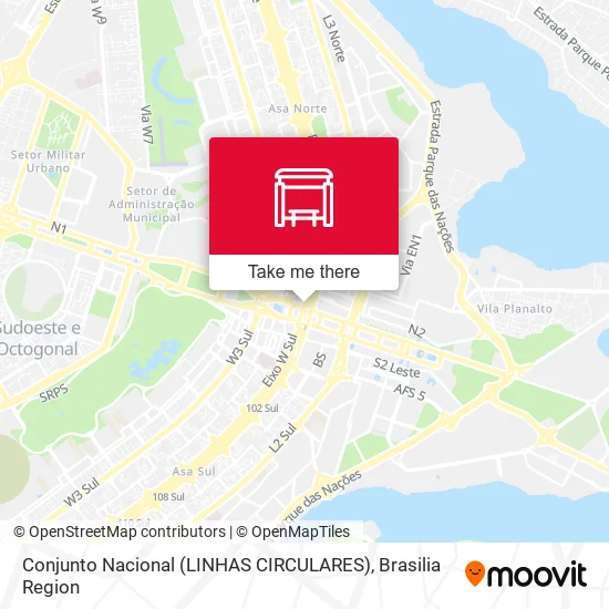 Conjunto Nacional (LINHAS CIRCULARES) map