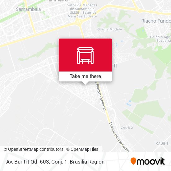 Av. Buriti | Qd. 603, Conj. 1 map