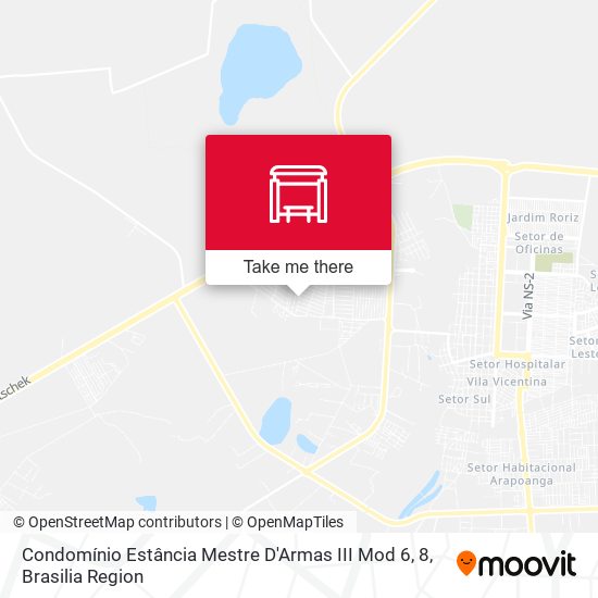 Condomínio Estância Mestre D'Armas III Mod 6, 8 map