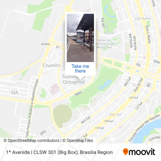 1ª Avenida | CLSW 301 (Big Box) map