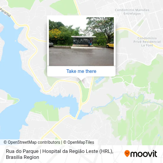 Rua do Parque | Hospital da Região Leste (HRL) map