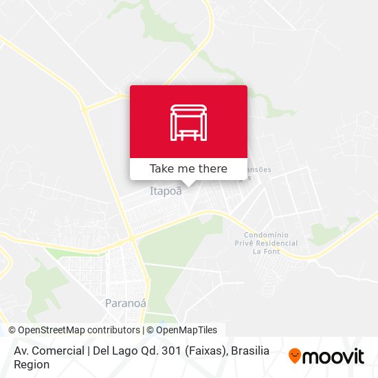 Av. Comercial | Del Lago Qd. 301 (Faixas) map