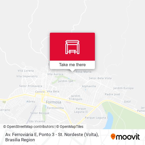 Av. Ferroviária E, Ponto 3 - St. Nordeste (Volta) map