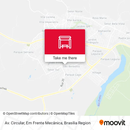 Av. Circular, Em Frente Mecânica map