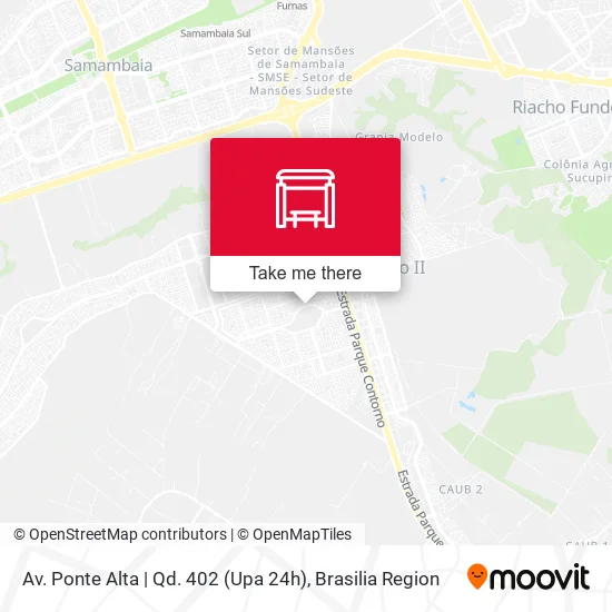 Av. Ponte Alta | Qd. 402 (Upa 24h) map