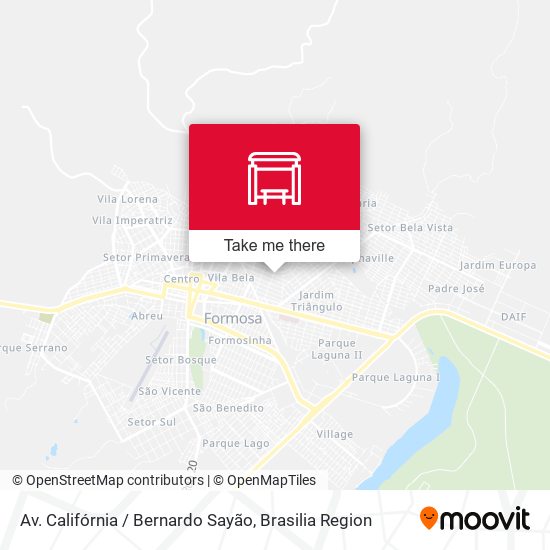 Av. Califórnia / Bernardo Sayão map