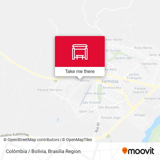 Colômbia / Bolívia map