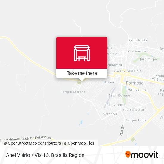 Anel Viário / Via 13 map