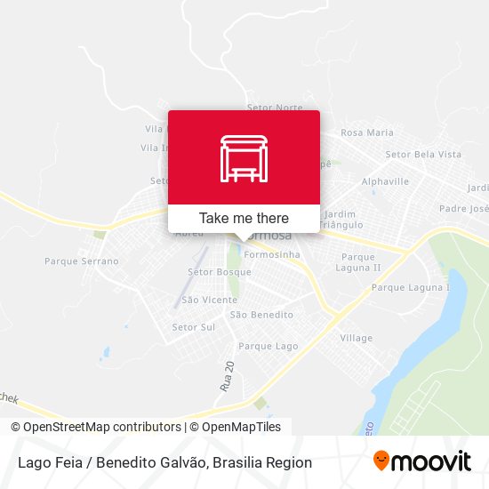 Lago Feia / Benedito Galvão map