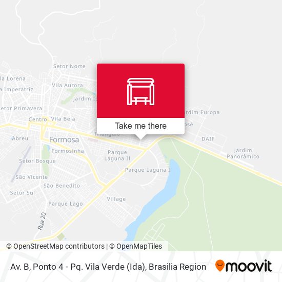 Av. B, Ponto 4 - Pq. Vila Verde (Ida) map