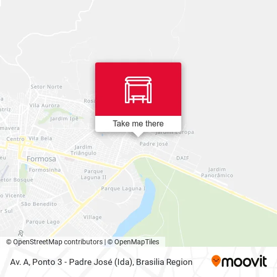 Av. A, Ponto 3 - Padre José (Ida) map