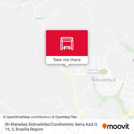 Sh Mansões Sobradinho / Condomínio Serra Azul Q 16, 3 map