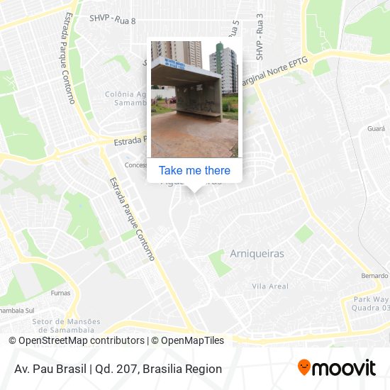Av. Pau Brasil | Qd. 207 map