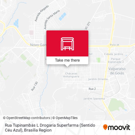 Rua Tupinambás L Drogaria Superfarma (Sentido Céu Azul) map