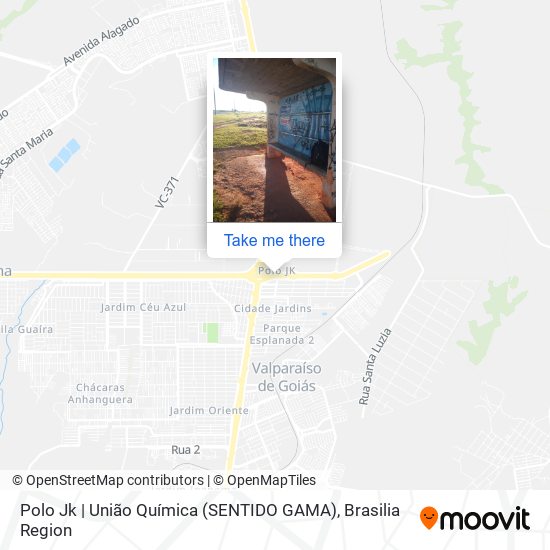 Polo Jk | União Química (SENTIDO GAMA) map