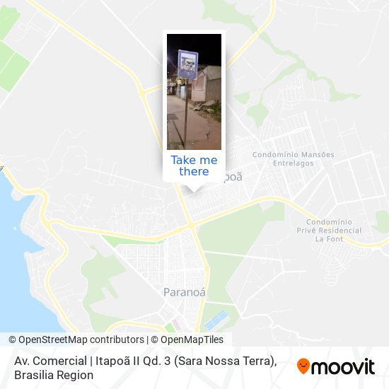 Av. Comercial | Itapoã II Qd. 3 (Sara Nossa Terra) map