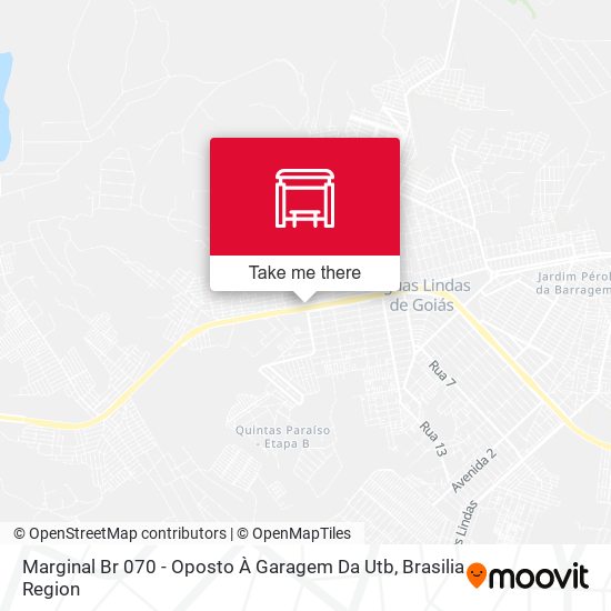 Marginal Br 070 - Oposto À Garagem Da Utb map