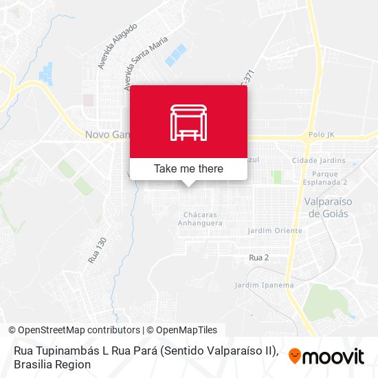 Rua Tupinambás L Rua Pará (Sentido Valparaíso II) map