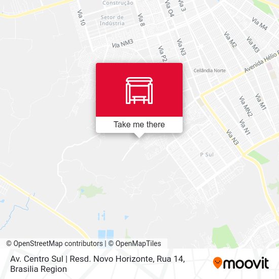 Av. Centro Sul | Resd. Novo Horizonte, Rua 14 map
