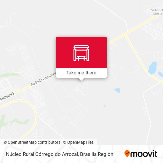 Núcleo Rural Córrego do Arrozal map