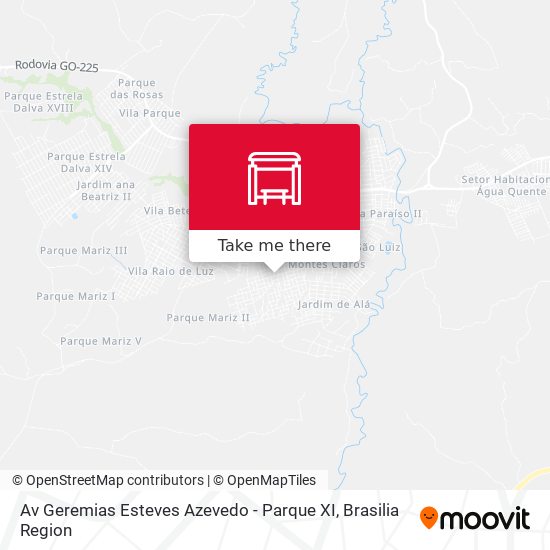 Av Geremias Esteves Azevedo - Parque XI map