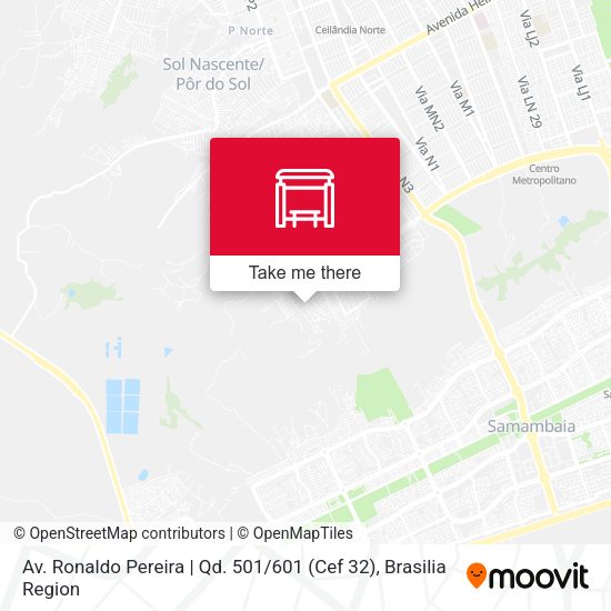 Av. Ronaldo Pereira | Qd. 501 / 601 (Cef 32) map