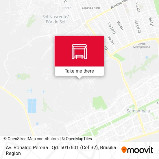Av. Ronaldo Pereira | Qd. 501 / 601 (Cef 32) map