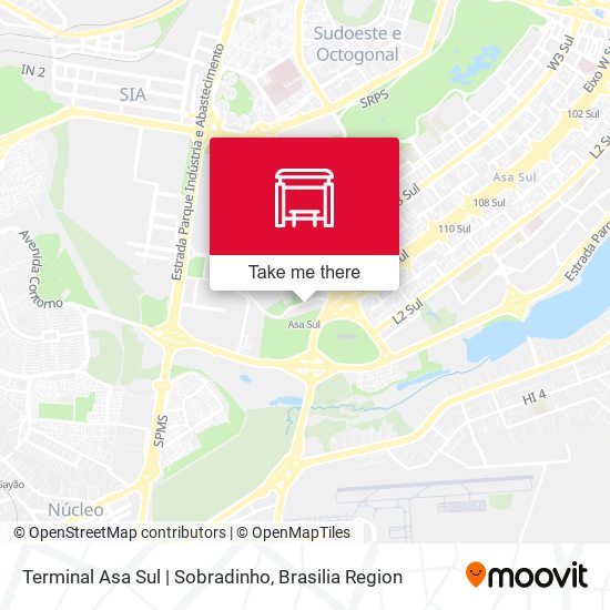 Terminal Asa Sul | Sobradinho map