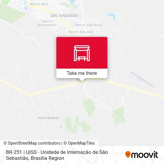 BR-251 | UISS - Unidade de Internação de São Sebastião map