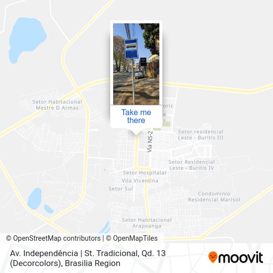 Av. Independência | St. Tradicional, Qd. 13 (Decorcolors) map