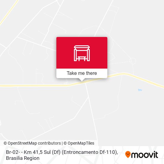 Br-02- - Km 41,5 Sul (Df) (Entroncamento Df-110) map
