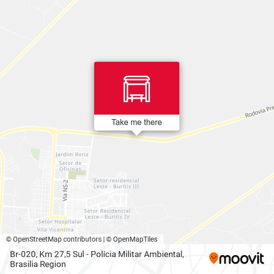 Br-020, Km 27,5 Sul - Polícia Militar Ambiental map