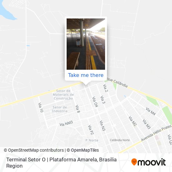 Terminal Setor O | Plataforma Amarela map