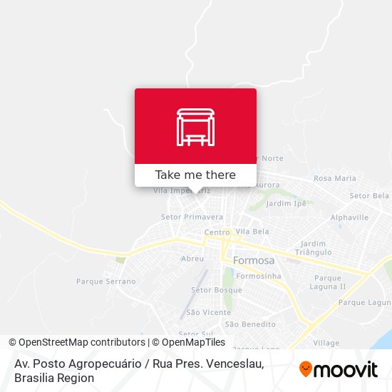 Av. Posto Agropecuário / Rua Pres. Venceslau map
