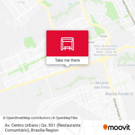 Mapa Av. Centro Urbano | Qs. 501 (Restaurante Comunitário)