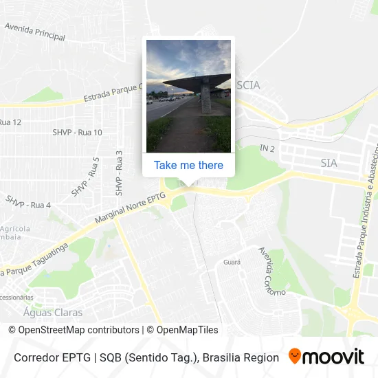 Corredor EPTG | SQB (Sentido Tag.) map