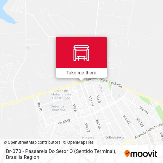 Br-070 - Passarela Do Setor O (Sentido Terminal) map