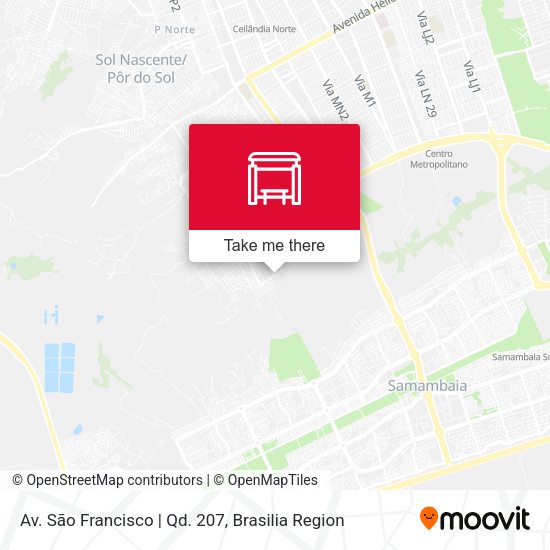 Av. São Francisco | Qd. 207 map
