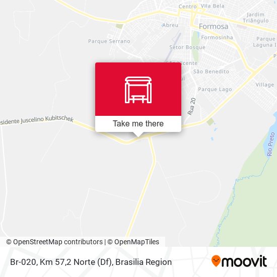 Br-020, Km 57,2 Norte (Df) map