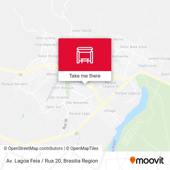 Av. Lagoa Feia / Rua 20 map
