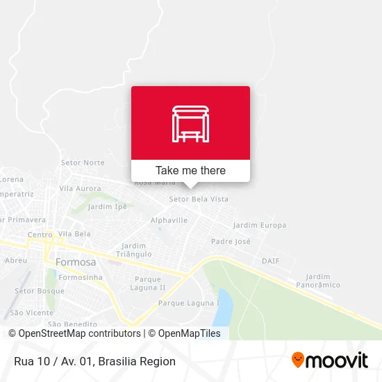 Rua 10 / Av. 01 map