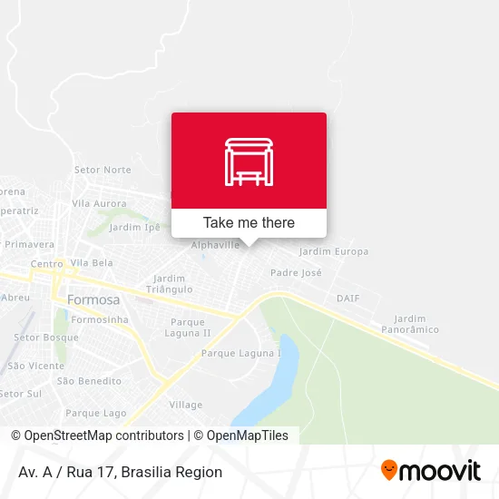 Av. A / Rua 17 map