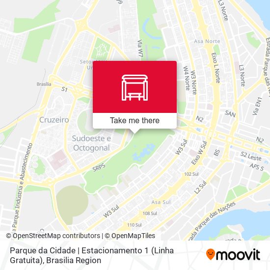 Parque Da Cidade | Estacionamento 1 (Linha Gratuita) map