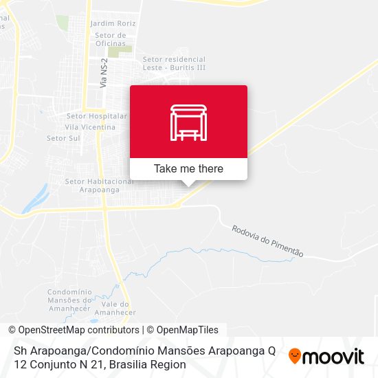 Sh Arapoanga / Condomínio Mansões Arapoanga Q 12 Conjunto N 21 map