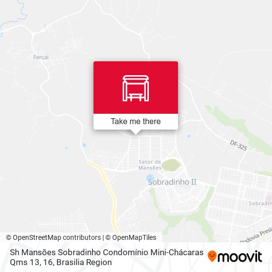 Sh Mansões Sobradinho Condomínio Mini-Chácaras Qms 13, 16 map