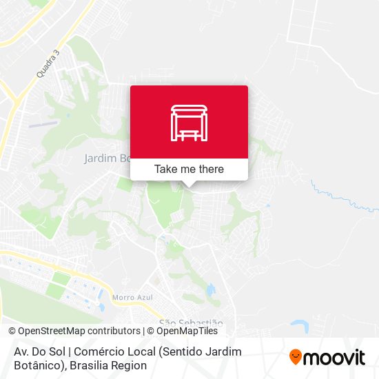 Av. Do Sol | Comércio Local (Sentido Jardim Botânico) map