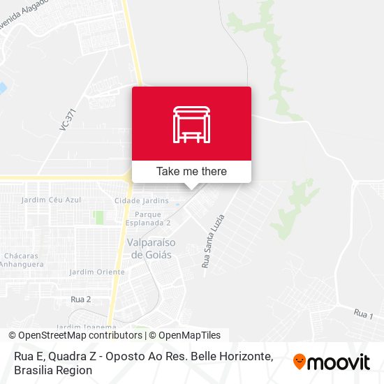 Rua E, Quadra Z - Oposto Ao Res. Belle Horizonte map