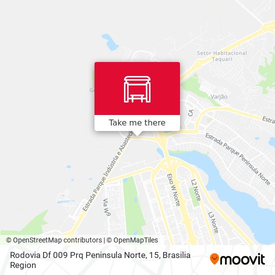 Rodovia Df 009 Prq Peninsula Norte, 15 map