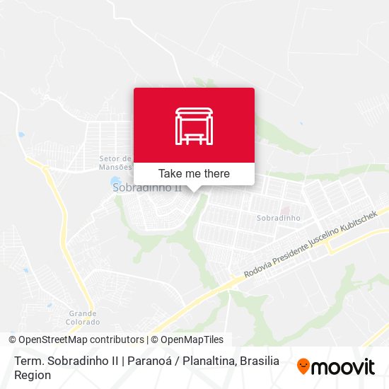 Term. Sobradinho II | Paranoá / Planaltina map