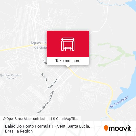 Balão Do Posto Fórmula 1 - Sent. Santa Lúcia map